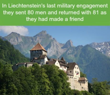 Liechtenstein's last military engagement