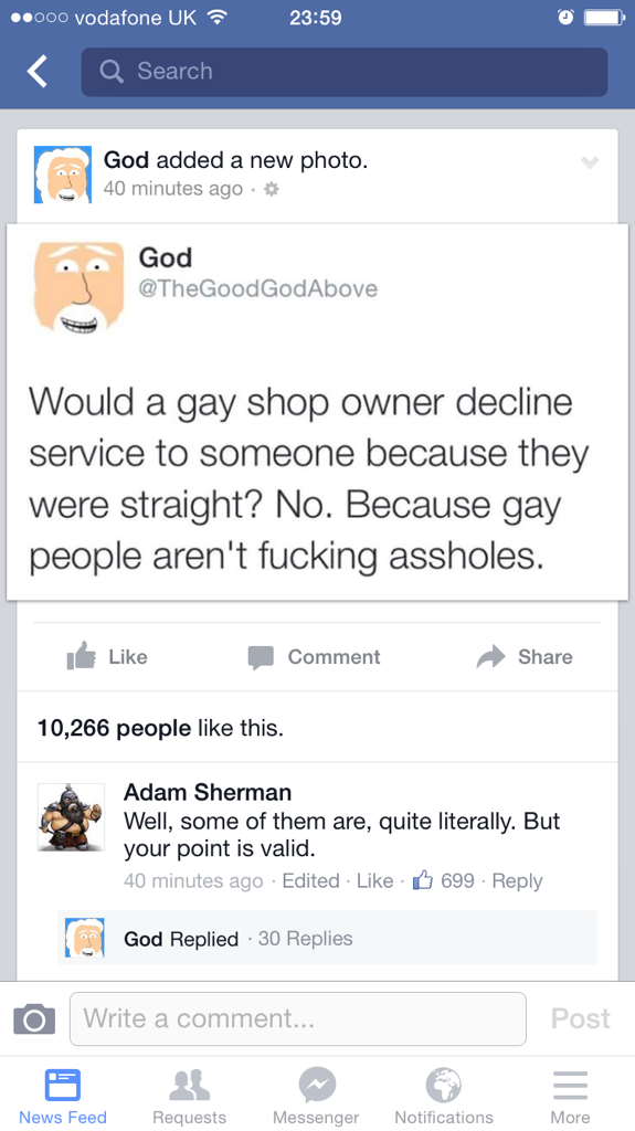 Gay people aren't ***ing ***s!