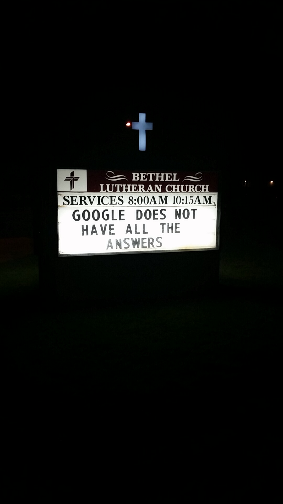 This church got some balls challenging Google like that