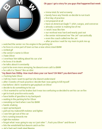 Anon goes to track practise