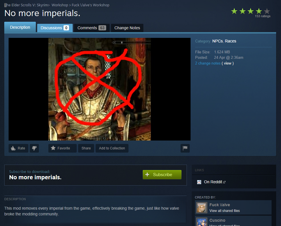 Stumbled upon this Gem in Skyrim's Workshop