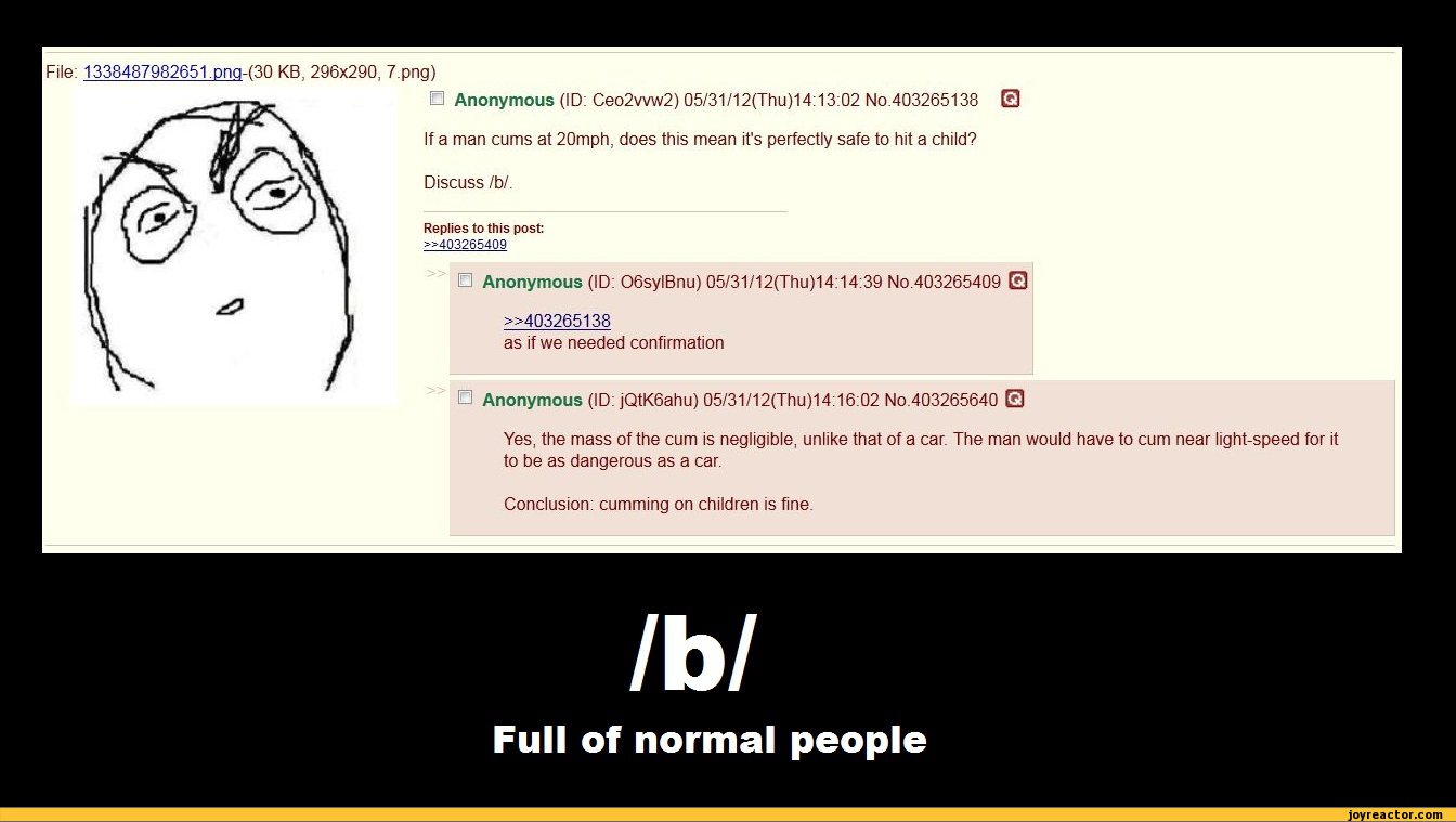 Just a normal day on /b/