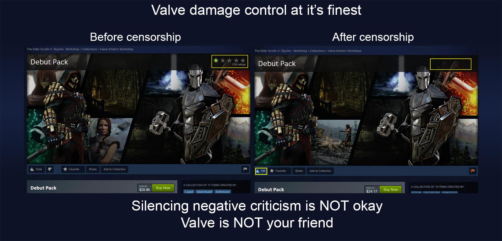 Valve's attempt at damage control