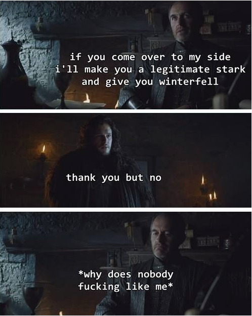 Stannis the mo'***ing Mannis