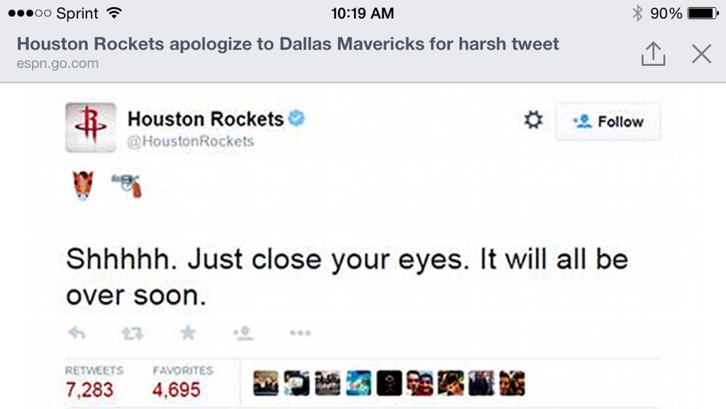 There ain't no brakes on Houston's rape train