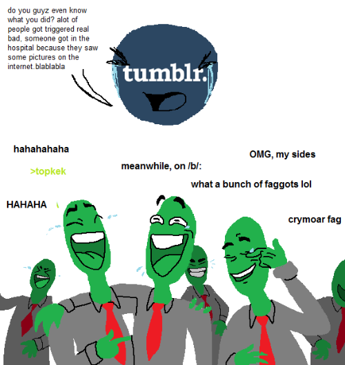 How most of us remember the 4chan-tumblr war