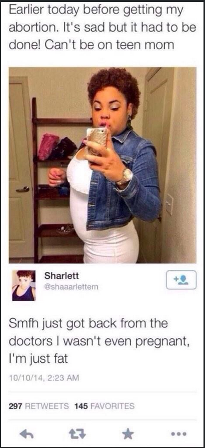 Why couldn't she just use a pregnancy test?