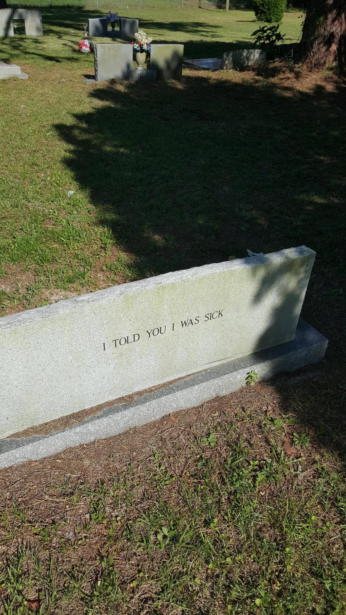 Found this at a local cemetery.