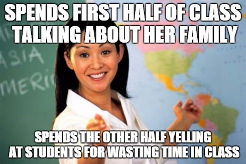 Most of my classes with her