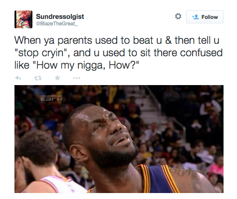 "Stop crying boy"