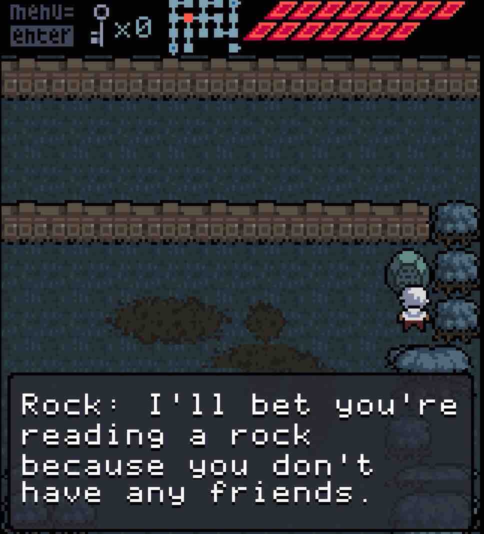 Why don't you just be a rock, rock?