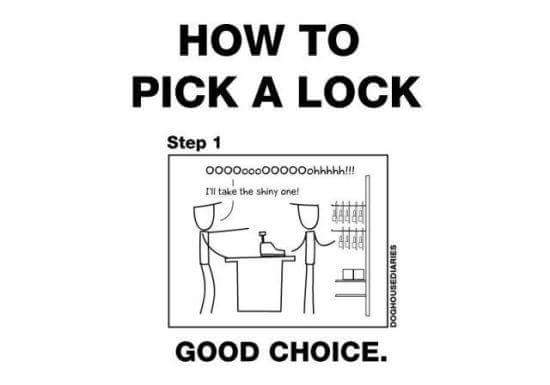 How to pick a lock