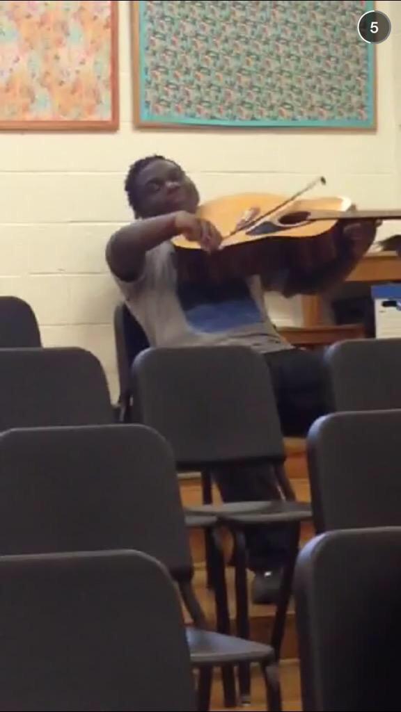 When you high af in music class