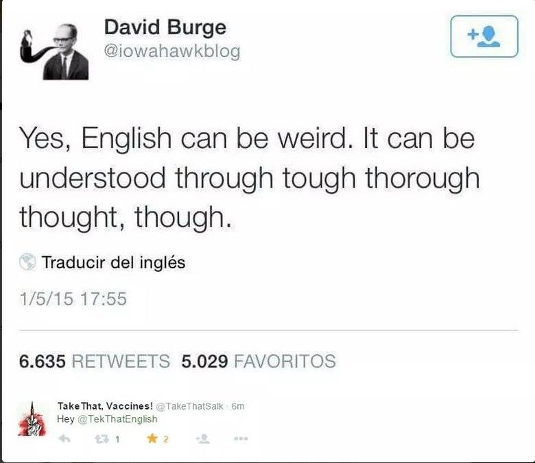 English can be weird