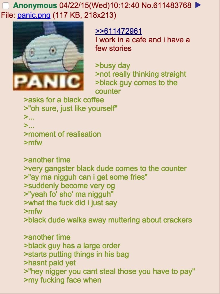 Anon say the N word