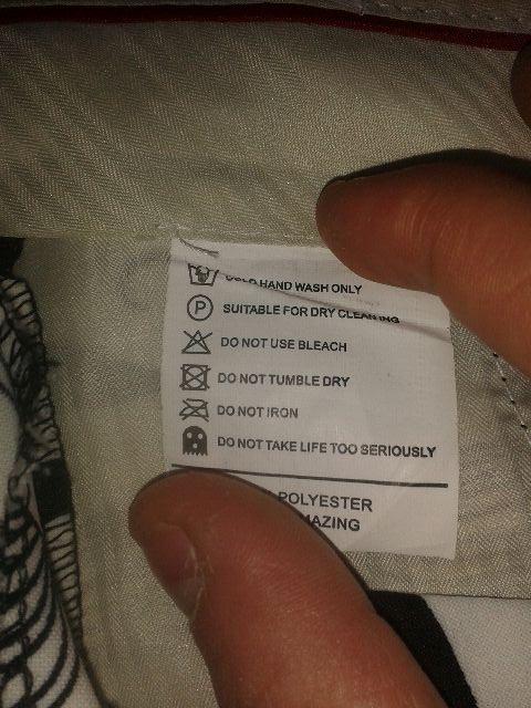 Laundry care tag