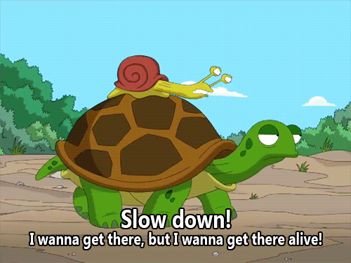 Slow down dude