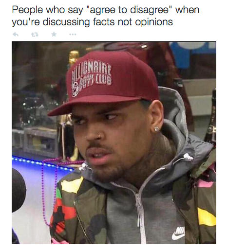 Arguing with facts?