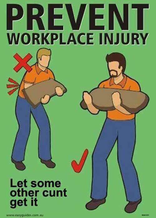 Prevent workplace injury