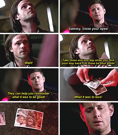 [*SPOILER*]...It's called getting stabbed in the heart for real #SupernaturalFinale Season 10