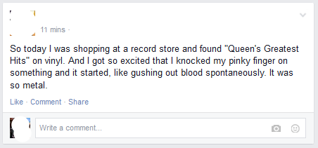 It was so metal.