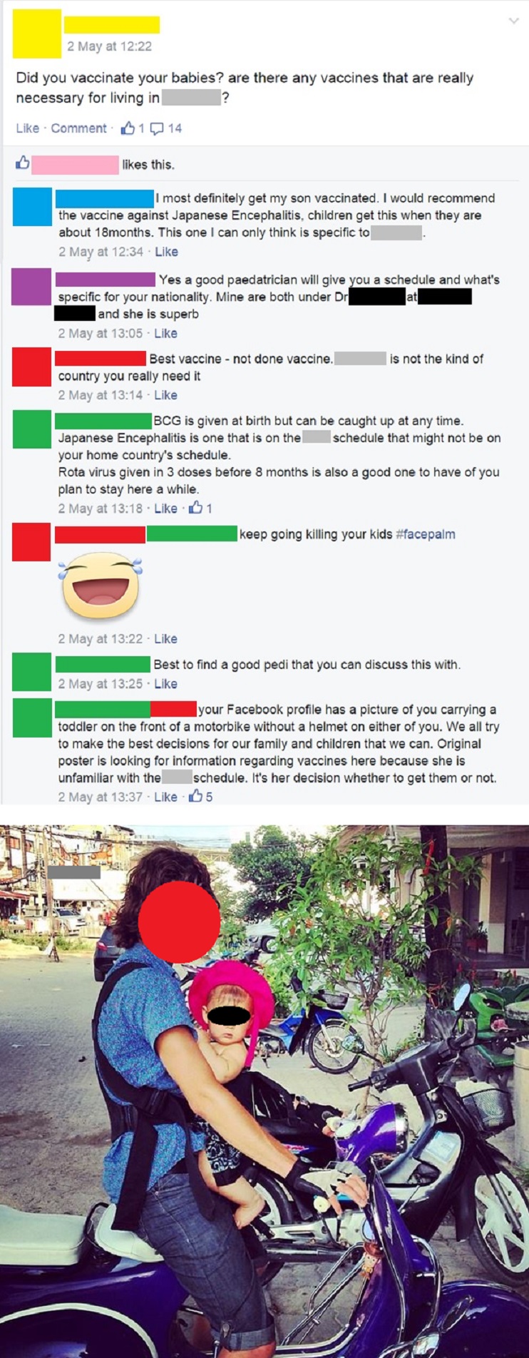 Best vaccine = no vaccine. Best helmet = no helmet.