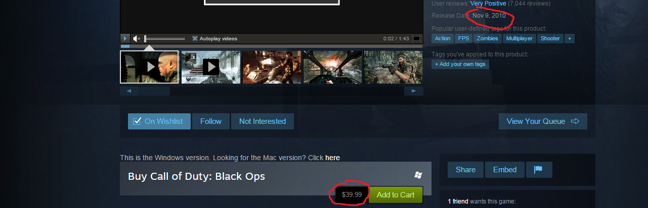 $40 for an almost 5 year old game...