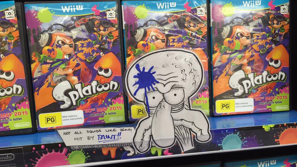 Not all squids are excited about Splatoon...