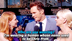 Chris Pratt on the red carpet