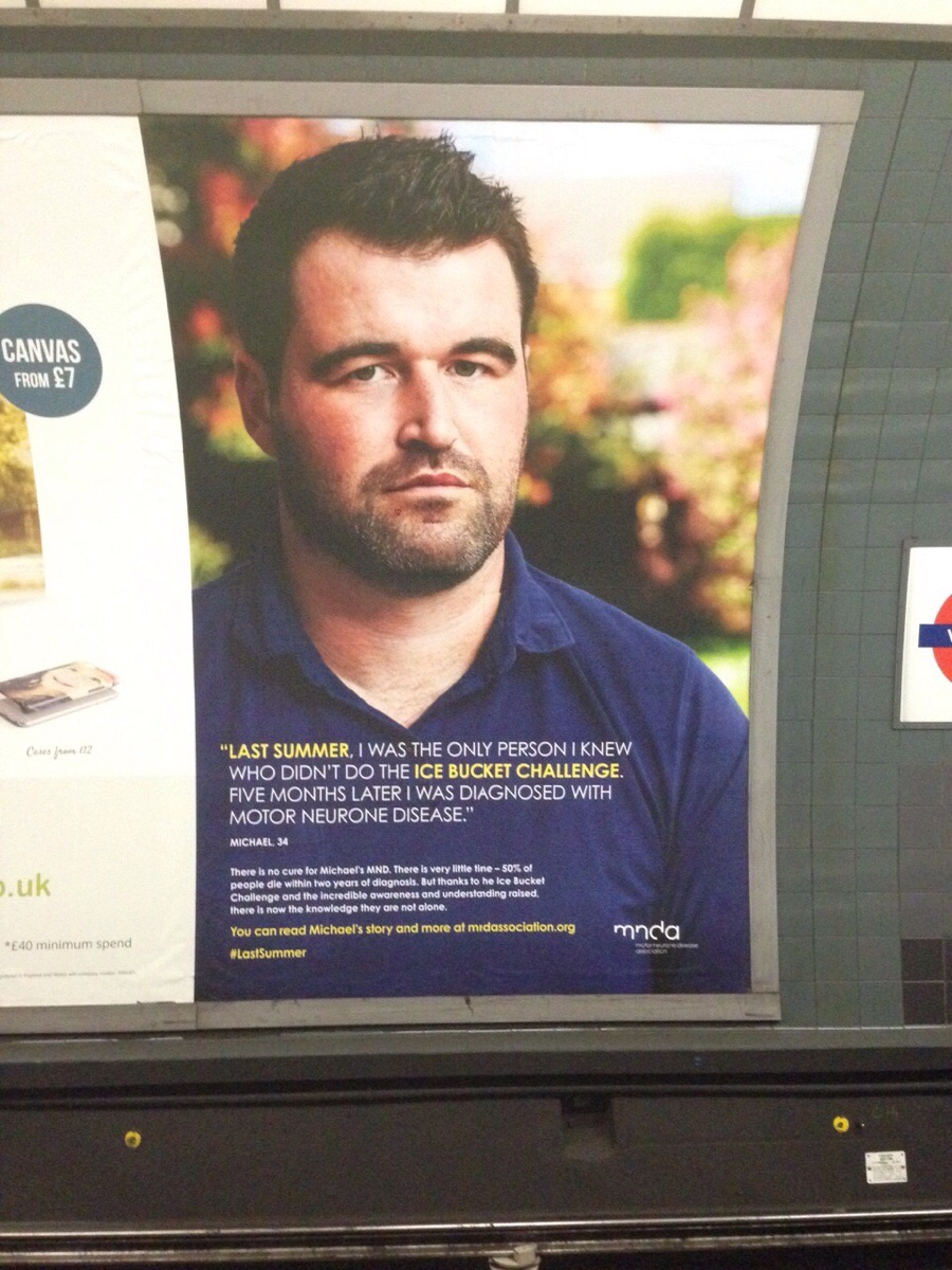 This advert is currently on the London Underground here in the UK.