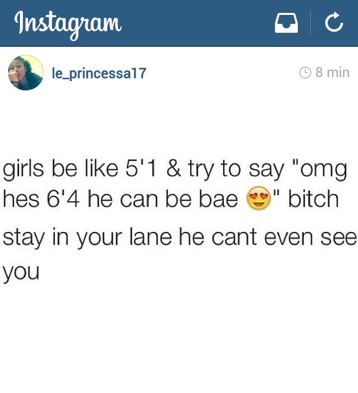 Short girls trynna get noticed...