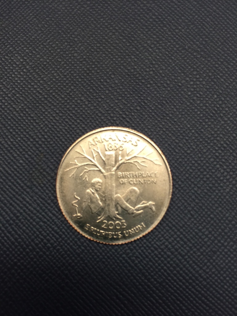 This "quarter" was rejected by our branch's coin counter.
