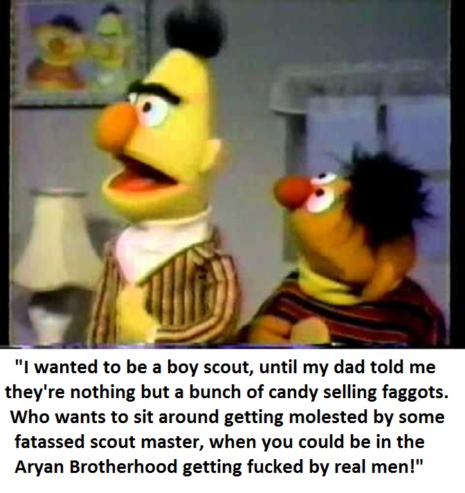 Bert regales Ernie with tales of his youth.