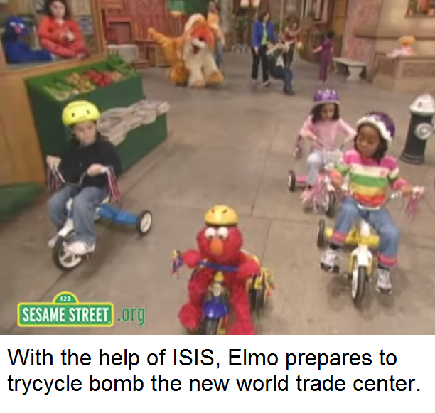 Elmo is taking his place in history.