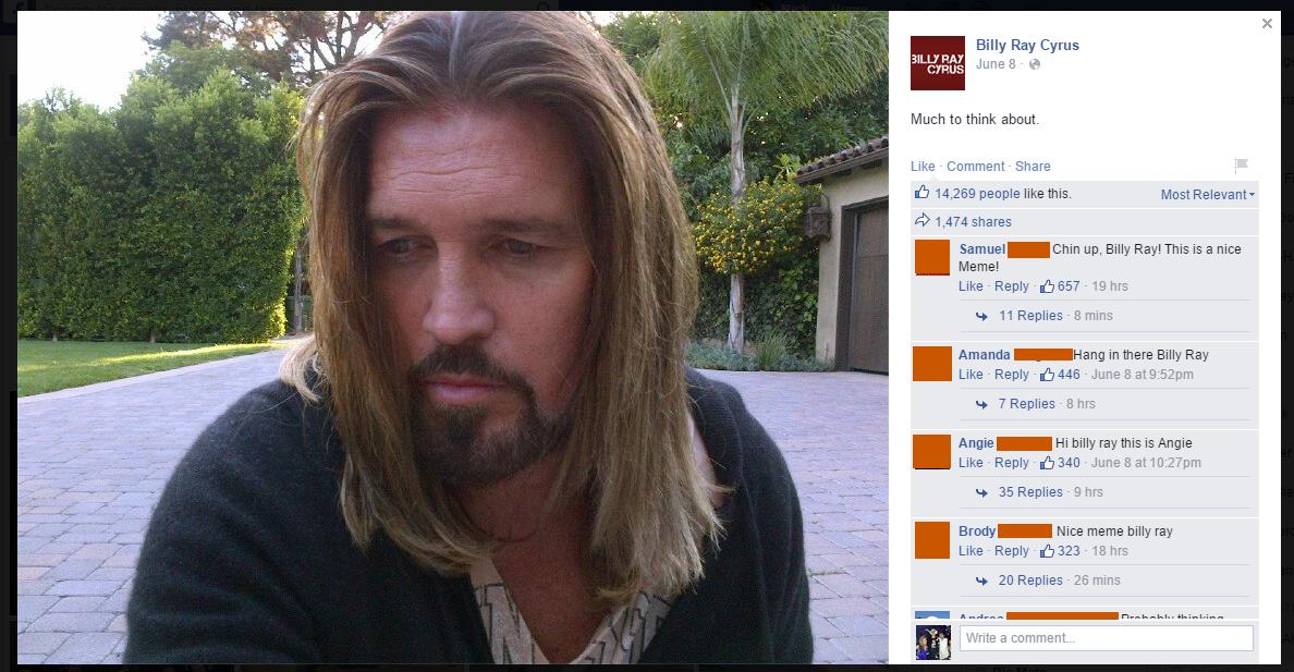Poor Billy Ray Cyrus...