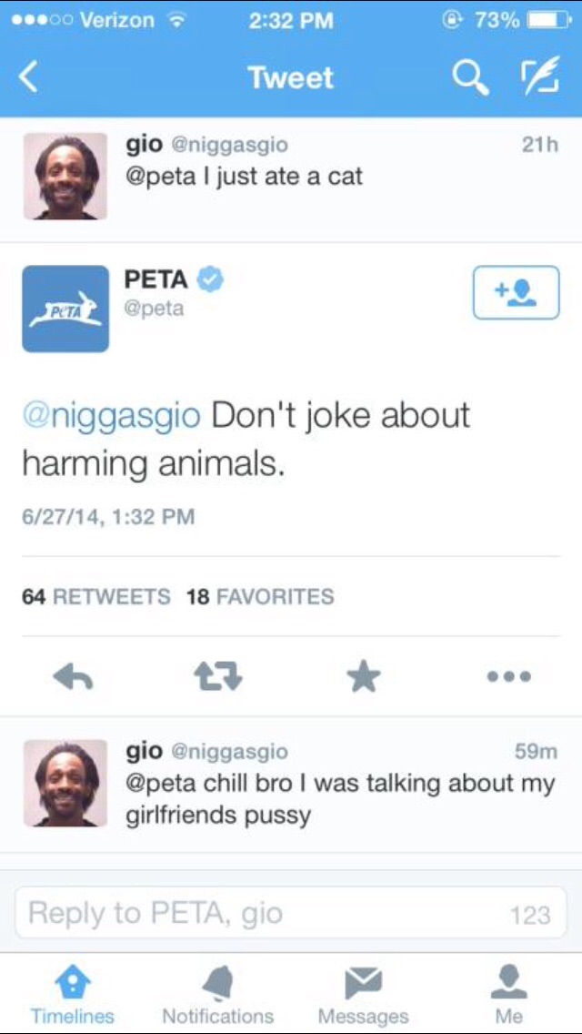Eating animals ain't no joke