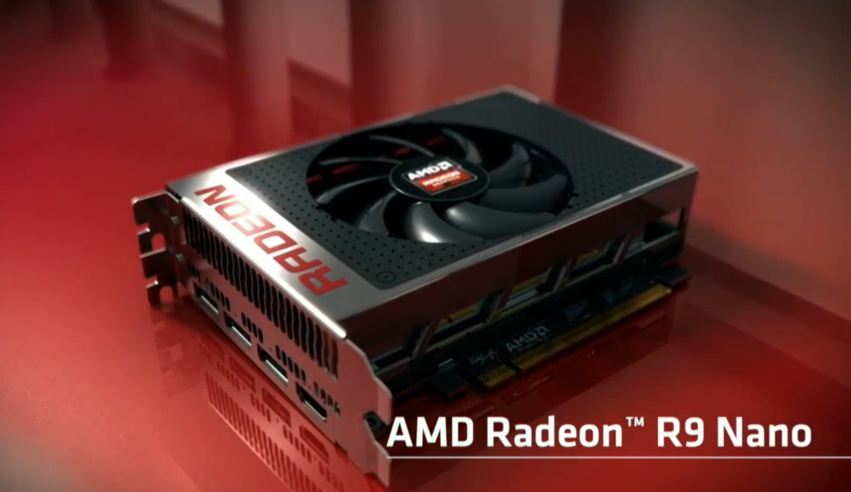 Caught a pic of the nano durring the amd livestream.
