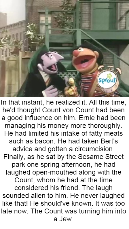 He may be laughing on the outside, but inside he's screaming.