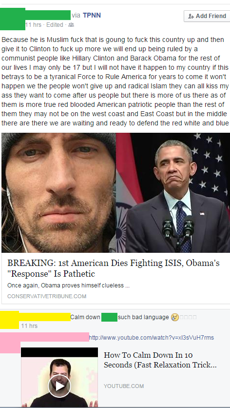 17 year old speaks his feelings about "communist Obama"