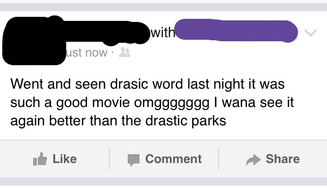 It's not a typo. She's just really that stupid.