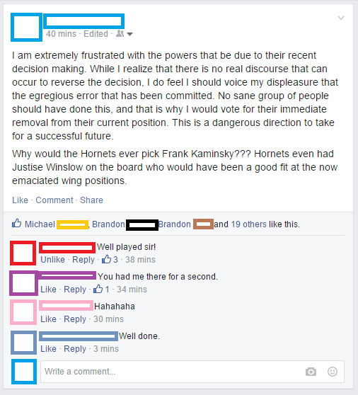 Facebook had some controversial opinions today
