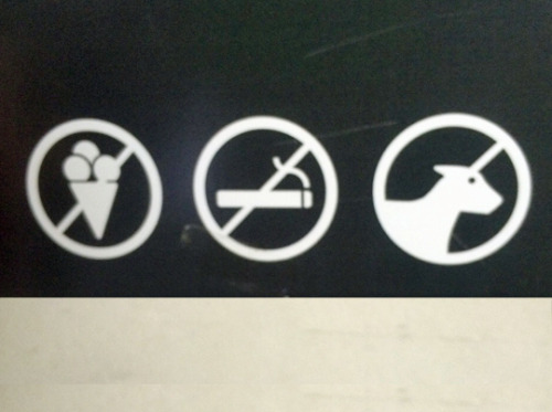 No ice cream. No cigarettes. Yes unicorns.