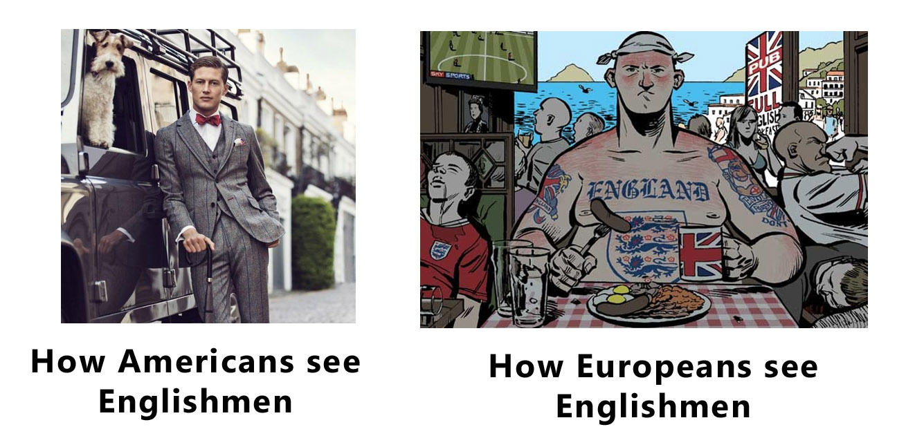 How people with an British accent are seen by Americans and Europeans