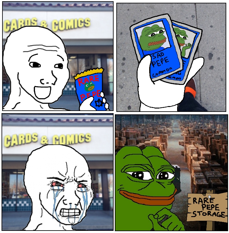 TFW you donÂ´t get a rare pepe in your booster pack