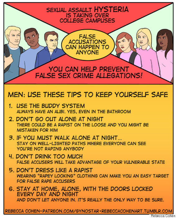 False Rape Accusation Prevention tips.