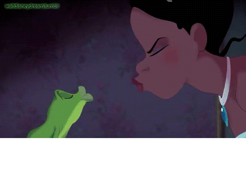 Princess kisses frog