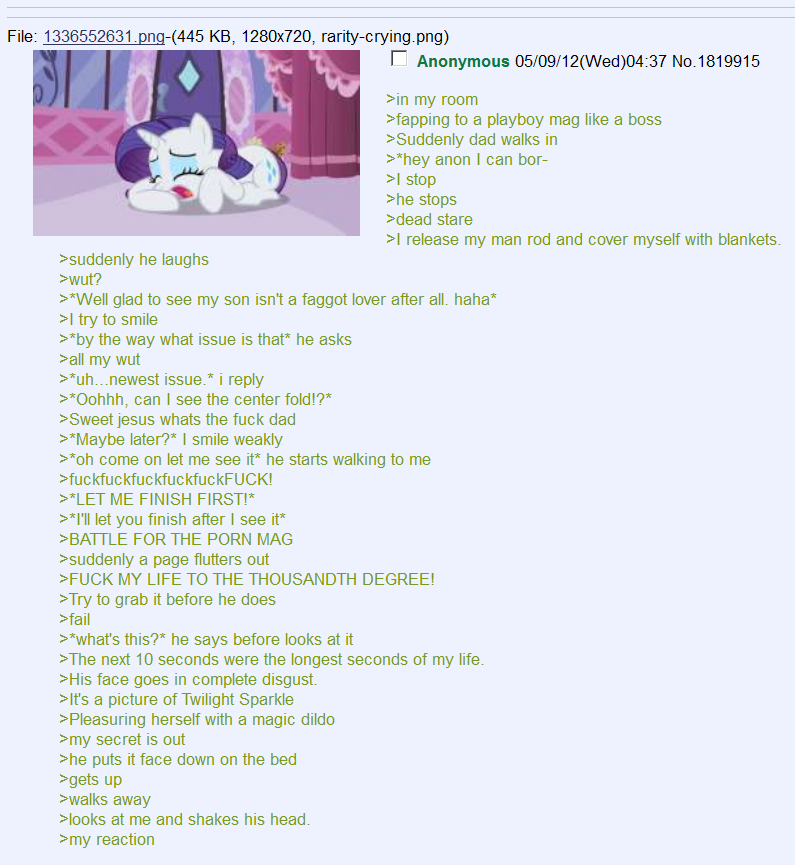 well being a bronie is nothing to be ashamed of isnt it?