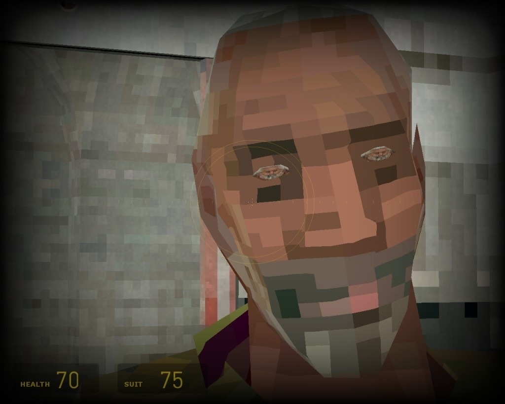 Half-Life 2 on the lowest settings is absolutely terrifying