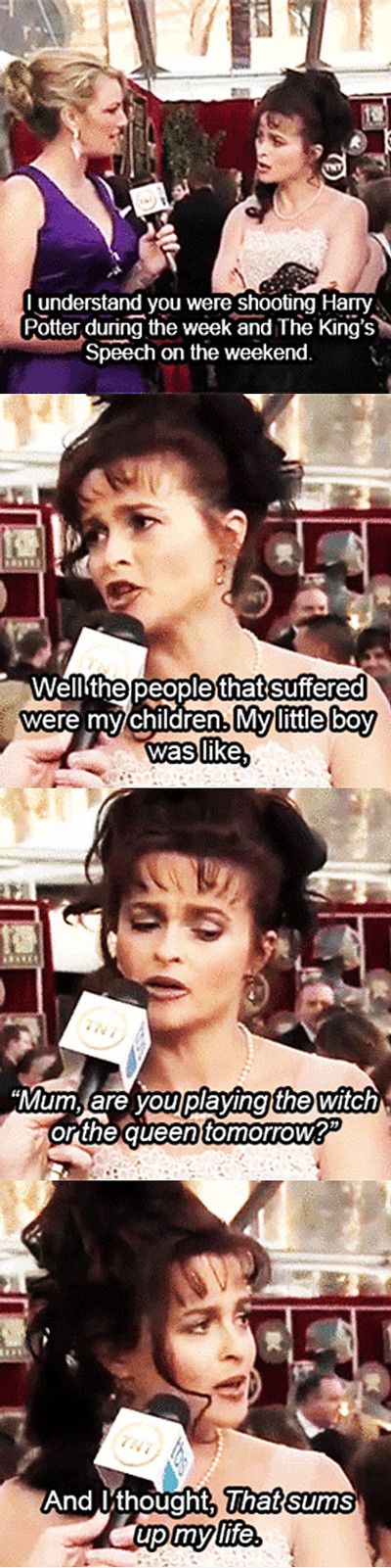 Helena Bonham Carter is amazing.