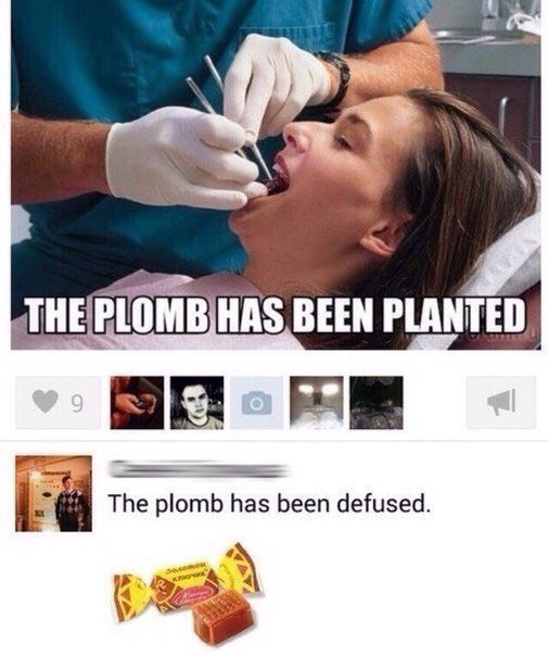 The plomb has been planted